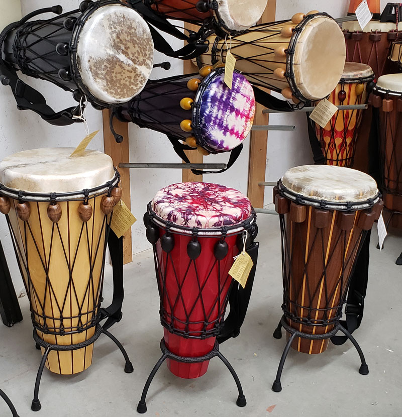 Handmade Drums from New World Drums with Instant Slide Tuning